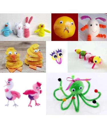 200pcs Self-Adhesive Wiggly Googly Eyes 8mm for Dolls, Crafts - Black & White - Buy Online on SooperMarket.com