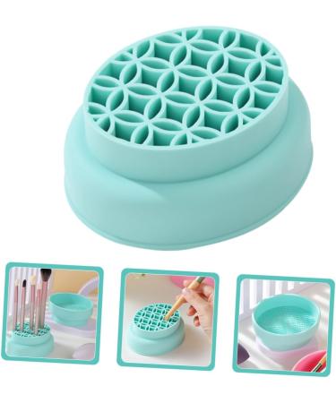 Mikinona Makeup Brush Cleaner Bowl Cleaner Bowl for Makeup Tools Brush Cleaning Pad Makeup Brush Storage Stand Silicone Cleaning Bowl Foldable Brush Make up Powder Puff Silica Gel - Buy Online on SooperMarket.com