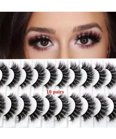 Diffusion NEW 8D Mink False Eyelashes Wispy Cross Long Thick Soft Fake Eye Volume Lashes (3 Pairs) - Buy Online on SooperMarket.com
