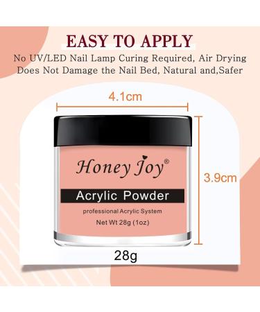 HJ-NAP017 Acrylic Nail French Manicure Powder - 28g/box Professional White Clear Red Nude Acrylic Nail System for Nail Extension - Buy Online on SooperMarket.com