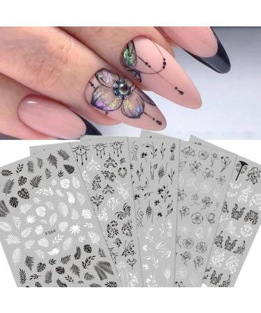 Graffiti fun nail art sticker decal set 3d self adhesive nail stickers abstract nail stickers lady face nail art decals nail art stickers for nail design nail stickers for girls nail salon with DIY nail art decorative ac...