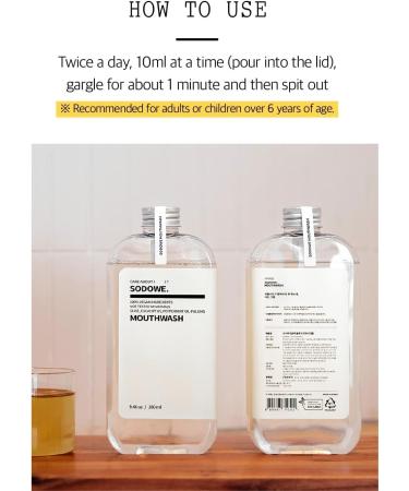 SODOWE Vegan Oil-Pulling Mouthwash 9.46 fl oz - Colorless & Odorless Non-Alcohol Oral Rinse - Buy Online on SooperMarket.com