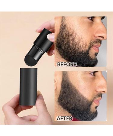 kawehiop Men Beard Filler Powder Long Lasting Hair Shape Patches Coloring Coverage Makeup Business Pen Thickening Dye Paint Black - Buy Online on SooperMarket.com
