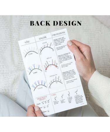 BELLEMORY Lash Mapping Chart for Eyelash Extension Training - Beginner Practice Chart with Curl and Diameter Guide - 1 PC - Buy Online on SooperMarket.com
