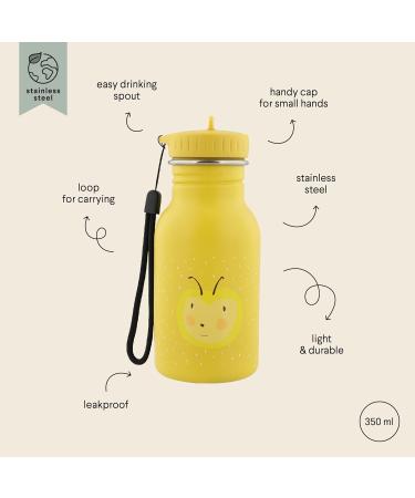 Trixie Baby Drinking Bottle - Stainless Steel 350ml Mrs. Bumblebee | Eco-Friendly Kids' Water Bottle | International Shipping - Buy Online on SooperMarket.com
