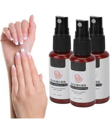 3pcs 30ml Cuticle Remover Liquid Nail Softener | Strengthener for Manicure & Pedicure | Home Salon Nail Care Accessory - Buy Online on SooperMarket.com