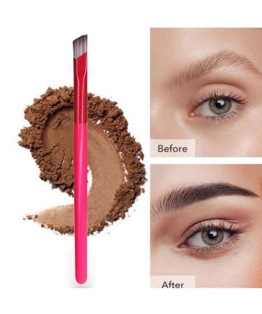 Angled Brow Brush - Precision Eyebrow Brush for Perfect Application & Blending of Brow Powders | International Shipping Available - Buy Online on SooperMarket.com