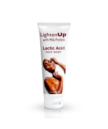 LightenUp Exfoliating Soap Lightenup Lactic Acid Face Wash - 4.4 Fl oz / 118ml