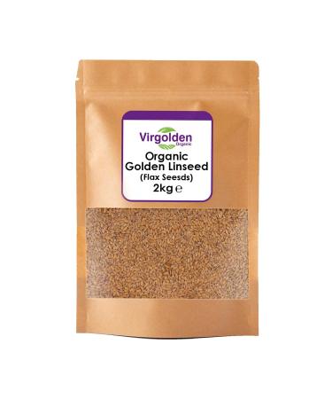 Organic Golden Flaxseed (Linseed) 2kg by Virgolden Organic