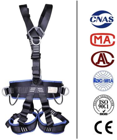 CroSight Climbing Seat Belt | Caving & Rock Climbing Equipment | Rappelling & Rescuing Gear | Black & Dark Blue - Buy Online on SooperMarket.com