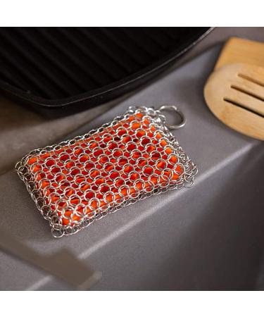 Leapbeast Cast Iron Cleaner - Ultimate Dutch Oven & Grill Pan Accessories | 11x7 cm Plastic Grill Scrap & Ring Cleaner - Buy Online on SooperMarket.com