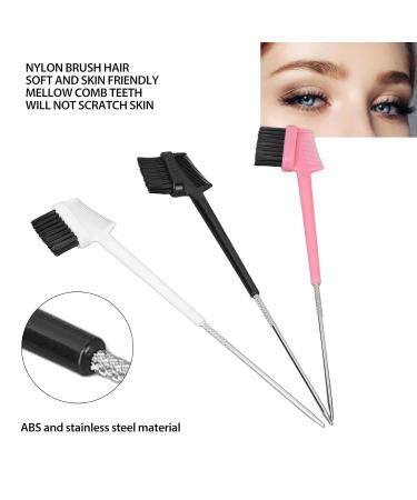 3pcs Eyebrow Brush Comb Set - Multifunctional Double Sided Eyelash & Eyebrow Grooming Tool for Lash Separation & Clump Removal - Buy Online on SooperMarket.com