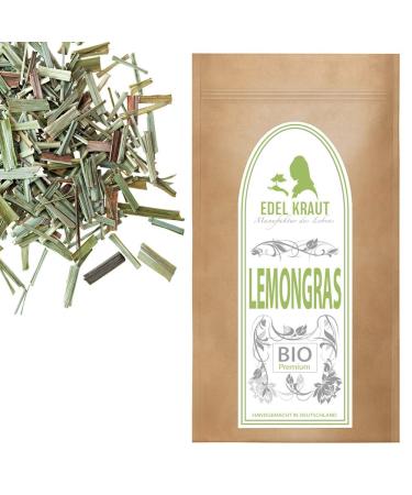 Lemon grass tea organic 100g |Noble herb - organic lemongras tea cut - lemon grass dried - premium organic lemongrass tea - free of any additives organic lemongrass tea 100 g