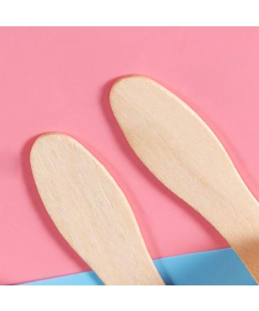 Condiment Spoons 100pcs Wooden Ice Cream Spoons Wood Taster Spoons Popsicle Paddles Spoon Spoons - Buy Online on SooperMarket.com