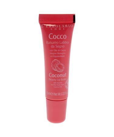 LErbolario Dreamy Lip Balm Coconut 0.3 oz - With Extracts of Virgin Coconut Oil - Moisturizing and Nourishing - For Dry Lips - Cruelty-Free