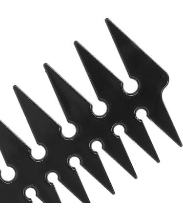 Wide Tooth Hair Comb Double Sided Oil Styling Comb for Men Portable ABS Material (Black) - Buy Online on SooperMarket.com
