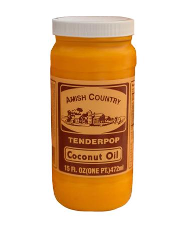 Amish Country Popcorn | Coconut Oil - 15 oz | Old Fashioned, Non-GMO and Gluten Free 15 Fl Oz (Pack of 1)