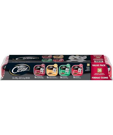 Cesar Food for Small Dogs Variety Product of U.S.A 36 X 100 Grams Net Wt 3600 Grams - Buy Online on SooperMarket.com