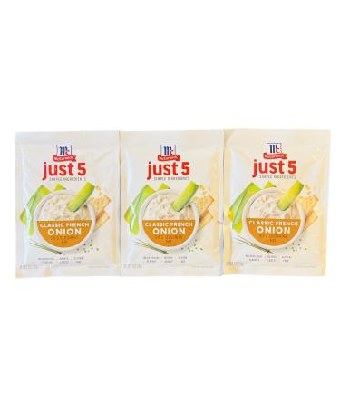 McCormick French Onion Dip & Seasoning Mix Bundle - 3 Packets, Just 5 Simple Ingredients, with Leftover Container - Buy Online on SooperMarket.com