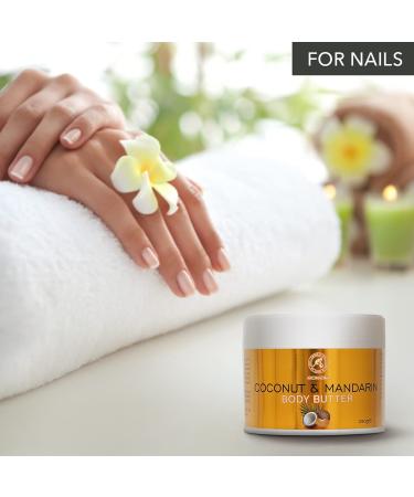Kokos & Mandarine Body Butter 250g - Natural Moisturizer with Coconut & Mandarin Oil for Dry Skin - Nourishing Skin & Hand Care - Buy Online on SooperMarket.com