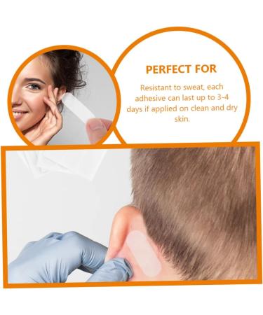 STOBOK 12pcs Ear Correction Stickers - Vertical Elf Ear Veneer for Small Face - Clear Ear Support Earring Stickers - Buy Online on SooperMarket.com