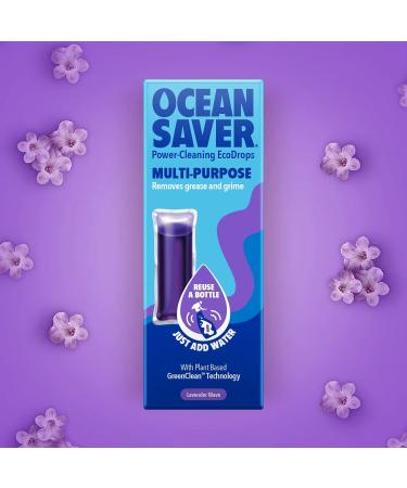 OceanSaver Lavender Eco Drop Refill - All Purpose Cleaner 5 Pack | Eco-Friendly, Multi-Surface Cleaning Product - Buy Online on SooperMarket.com