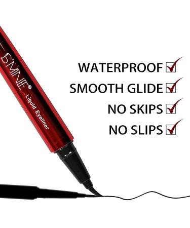 ISMINE Professional Matte Vegan Smudge Proof Liquid Eyeliner - Waterproof & Long Lasting Black Makeup Liner - Buy Online on SooperMarket.com