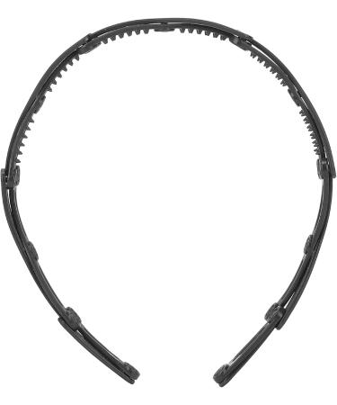 Foldable Headband Adjustable Headband Travel Headband Black Wave Hairband Headband Hair Accessories Headband(black) - Buy Online on SooperMarket.com