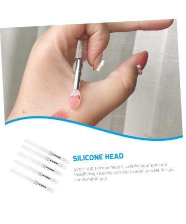5pcs Silicone Lip Brush Set - Professional Makeup Tool for Lipstick & Eyeshadow | Best Beauty Accessories for Flawless Application - Buy Online on SooperMarket.com