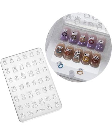 Flower Nail Silicone Mold 3D Butterfly Embossing Gel Print Stencil Nail Carving Template Tool For Nail Decors JT030 - Buy Online on SooperMarket.com
