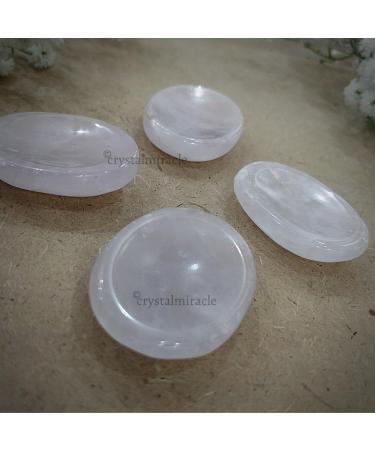 crystalmiracle Rose Quartz Palm Stone Pocket Gemstone Gift Crystal Healing Feng Shui Wellness Love Peace Positive Energy Handcrafted - Buy Online on SooperMarket.com
