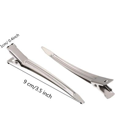 Quesuc 24 Pieces 3.5 inches Metal Curl Clips Duck Bill Sectioning Clips Alligator Hair Clips - Buy Online on SooperMarket.com