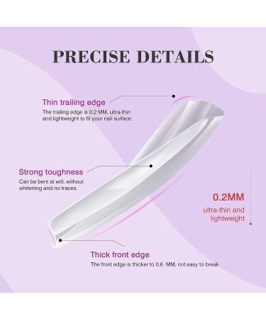 500PCS Saviland Long Coffin Soft Gel Nails Tips Kit - Full Cover False Clear Fake Nail Extension for Manicure Salon & Home DIY - Buy Online on SooperMarket.com