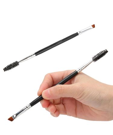 3Pcs Dual Brow Brush Set - Portable Professional Dual Headed Angled Eyebrow Brushes for Beauty Room & Travel - Ideal for Precise Eyebrow Application - Buy Online on SooperMarket.com