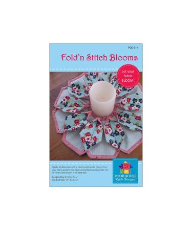 Poorhouse Quilt Designs Fold'n Stitch Blooms Ptrn