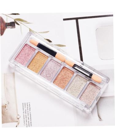 Nail Mirror Powder 6 Colours Manicure Chrome Glitter Pigment with Eyeshadow Sticks Golden nail chrome powder PINK - Buy Online on SooperMarket.com