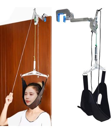 Colcolo Cervical Neck Traction Device - Over The Door Hammock & Portable Hanging Stretcher for Neck Relief | Global Shipping Available - Buy Online on SooperMarket.com