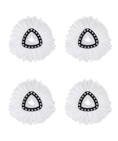 4 Pack Spin Mop Replacement Heads Microfiber Spin Mop Refills Easy Cleaning Mop Head