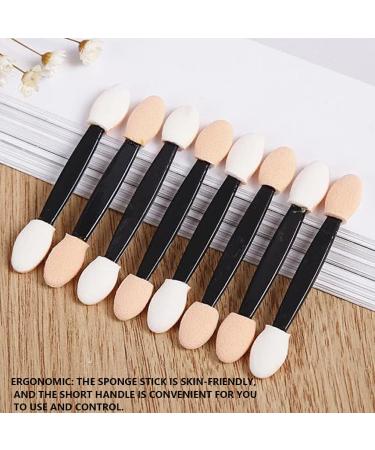 Dajidafu 10 Pieces Brush Double Sided Sponge Tipped Applying Eye Shadow Make Up DIY Salon Beginner Applicators Color Random - Buy Online on SooperMarket.com