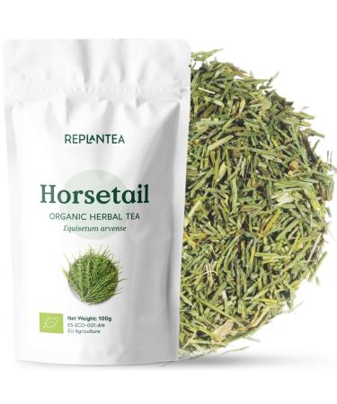 Horsetail Tea Organic 100g (50 Cups) | Horsetail Organic Herbal Leaf Tea | Equisetum Arvense REPLANTEA