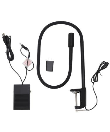 Eyelash Extension Lamp LED Light Flexible Gooseneck Clamp Foot Pedal Control Portable for Beauty Salon