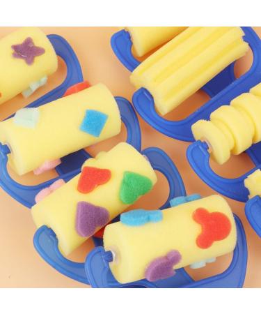 STOBOK Drawing Sponge Roller Brush Set for Kids - 8 Piece Graffiti DIY Tool Kit - Buy Online on SooperMarket.com