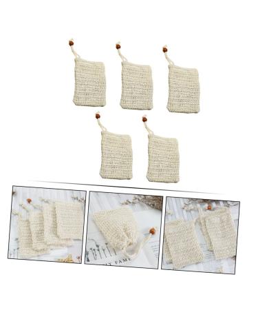 FRCOLOR 20 Pcs Sisal Soap Bags - Exfoliating Natural Soap Saver Pouches for Bathing | Eco-Friendly Soap Holder & Mesh Cleansing Net - Buy Online on SooperMarket.com