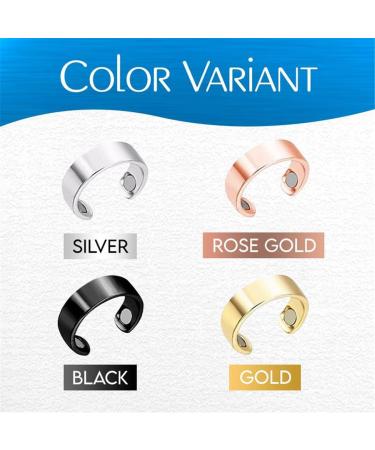 EWTDHGB 4PCS Blood Sugar Control Ring Adjustable Blood Glucose Control Ring Therapeutic Magnetic Therapy Ring Pain Relief for Arthritis Blood Flow and Carpal Tunnel - Buy Online on SooperMarket.com