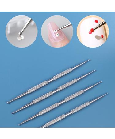 5 Pack Nail Dotting Pen Stainless Steel Double-ended Painting Nail Dotting Pens DIY Nail Decorations Manicure Tools for Home Beauty Nail Salon - Buy Online on SooperMarket.com