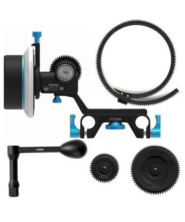 Fotga Upgraded DP500 III Dampen 15mm Rail Lens Follow Focus Puller for All DSLR Video Cinema Camcorder Cameras Blackmagic BMCC BMPCC 5DIV Sony A7S A7 A7S III A9 GH5s GH6 D500 R5C R6 R10 C300 C500 FS7