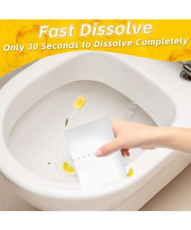Soulink Toilet Cleaning Sheets - Eco-Friendly Liquidless Strips 80 Cleans Plastic-Free Lemon Scent - International Shipping Available - Buy Online on SooperMarket.com