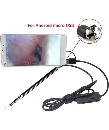 Jteremy 5.5mm HD Visual Ear Camera | 3-in-1 WiFi Ear Endoscope with 6 LED Light | Ear Wax Removal Tool - Buy Online on SooperMarket.com