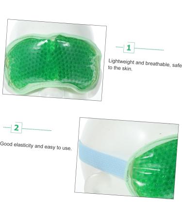 Mikinona Gel Sleep Mask | Hot & Cold Eye Massage | Cooling Migraine Relief & Velvet Comfort - Buy Online on SooperMarket.com
