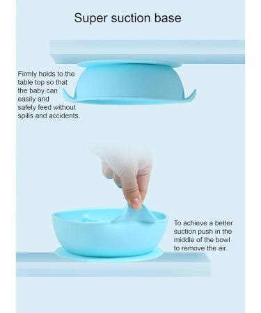 Yummy Baby Toddler Silicone Suction Divided Plate Bowl with Lid, Spoon & Straw - Pink Set | Non Slip Feeding Dish for Kids - Buy Online on SooperMarket.com